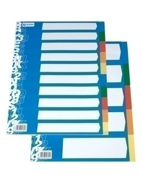 SEPARADORES GRAFOPLAS PP OPACO Fº 10 ps.